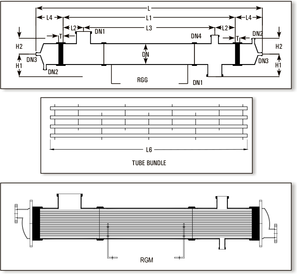 glass shell and tube heat exchanger